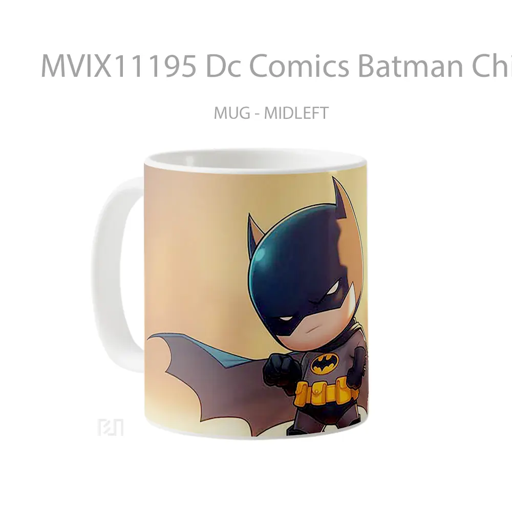 Mug Dc Comics Batman Chibi Orange Gelas Keramik Koleksi Superhero - All-side / Desain