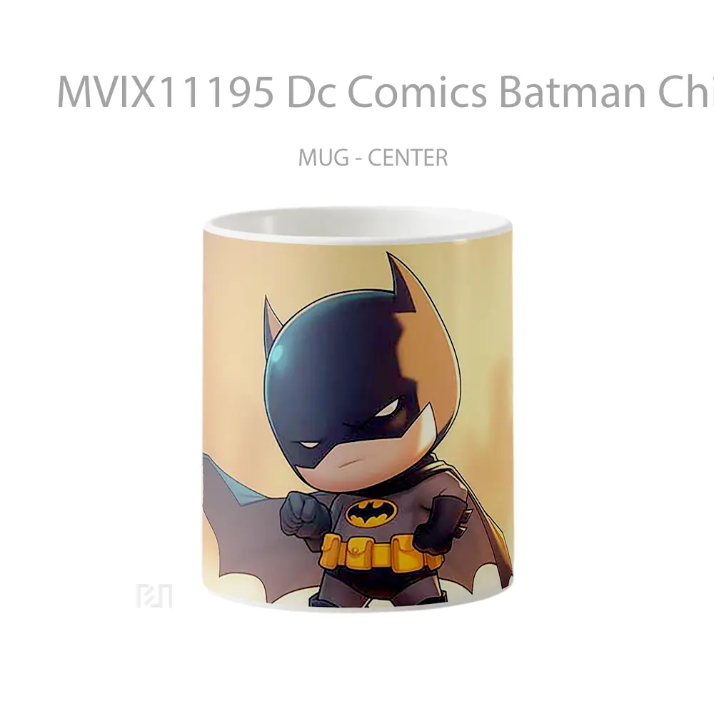 Mug Dc Comics Batman Chibi Orange Gelas Keramik Koleksi Superhero