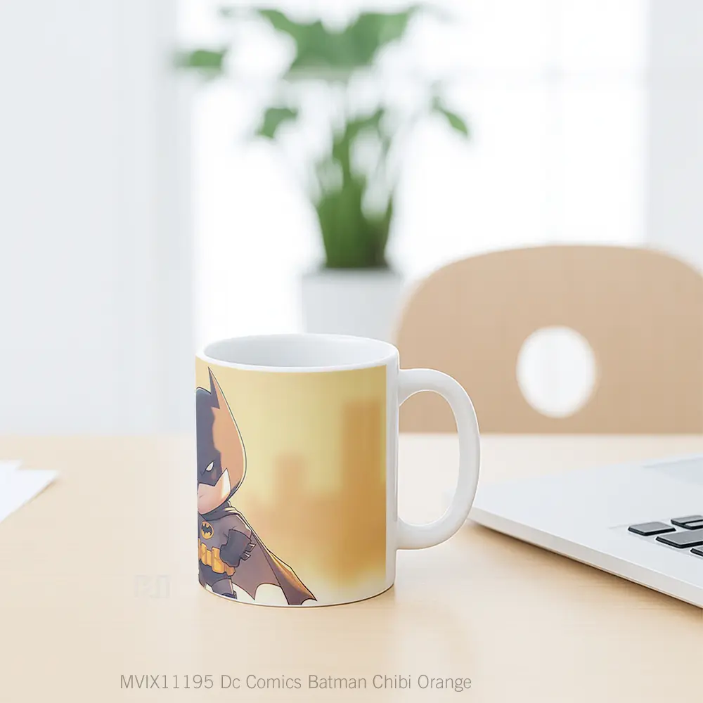 Mug Dc Comics Batman Chibi Orange Gelas Keramik Koleksi Superhero - All-side / Desain