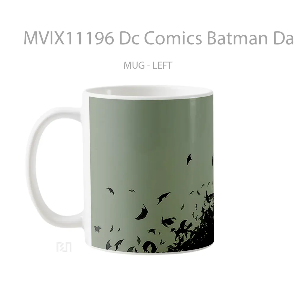 Mug Dc Comics Batman Dark Green Gelas Keramik Koleksi Superhero - All-side / Desain