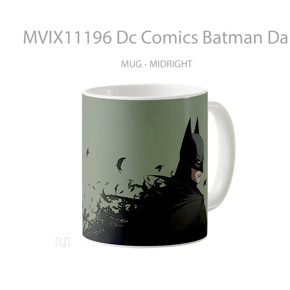 Mug Dc Comics Batman Dark Green Gelas Keramik Koleksi Superhero - All-side / Desain