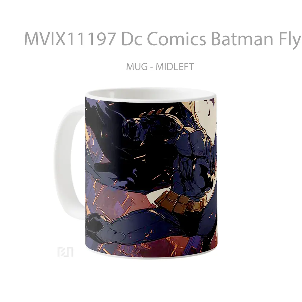 Mug Dc Comics Batman Flying Bats Gelas Keramik Koleksi Superhero - All-side / Desain