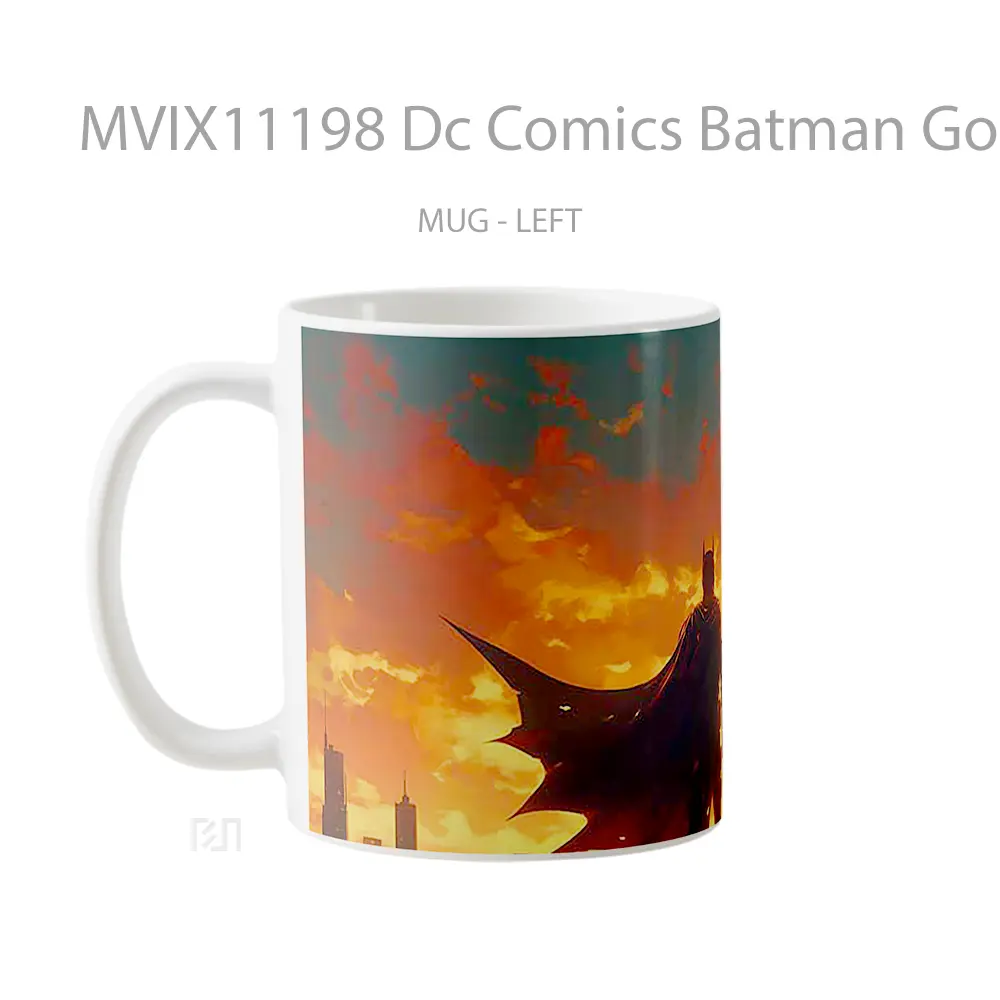 Mug Dc Comics Batman Gotham Sunset Vigil Merchandise Karakter Ikonik - All-side / Desain