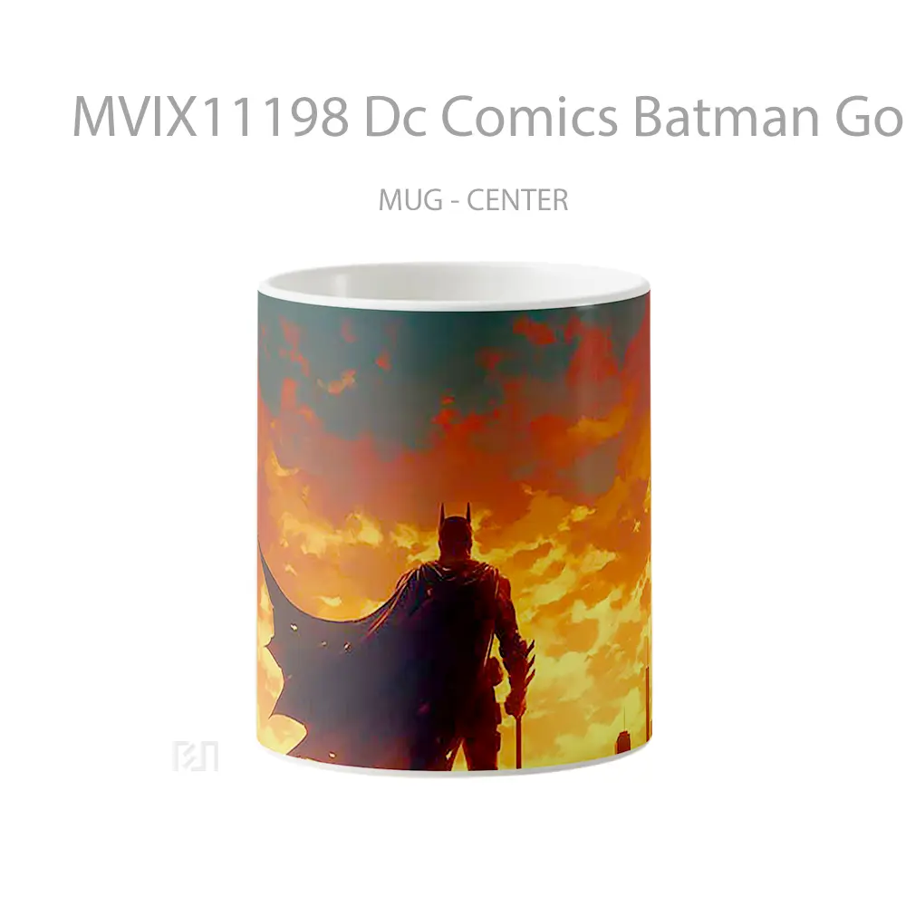 Mug Dc Comics Batman Gotham Sunset Vigil Merchandise Karakter Ikonik
