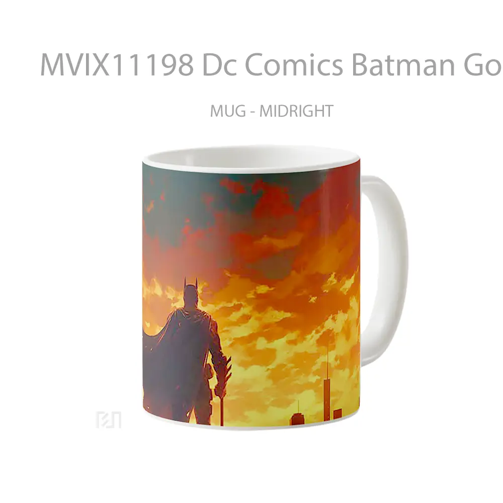 Mug Dc Comics Batman Gotham Sunset Vigil Merchandise Karakter Ikonik - All-side / Desain