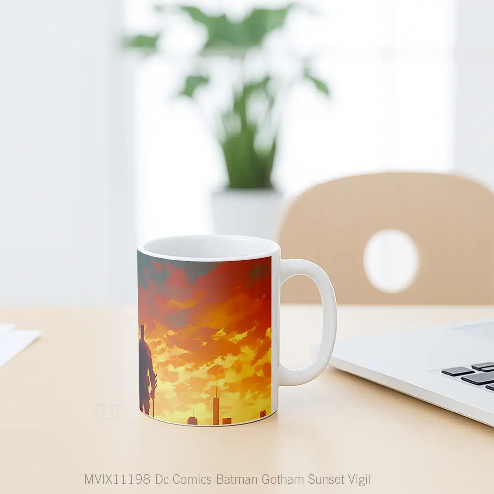 Mug Dc Comics Batman Gotham Sunset Vigil Merchandise Karakter Ikonik - All-side / Desain