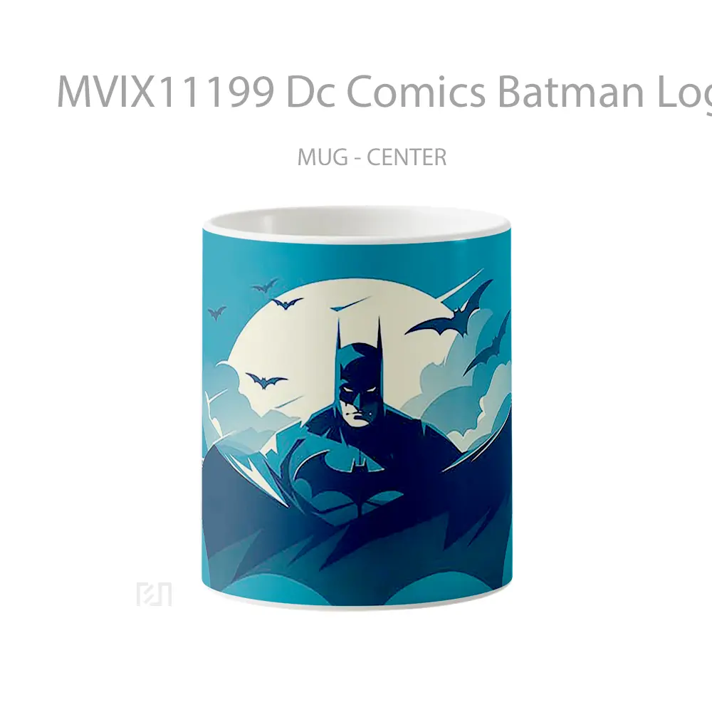 Mug Dc Comics Batman Logo Minimalist Gelas Keramik Koleksi Superhero
