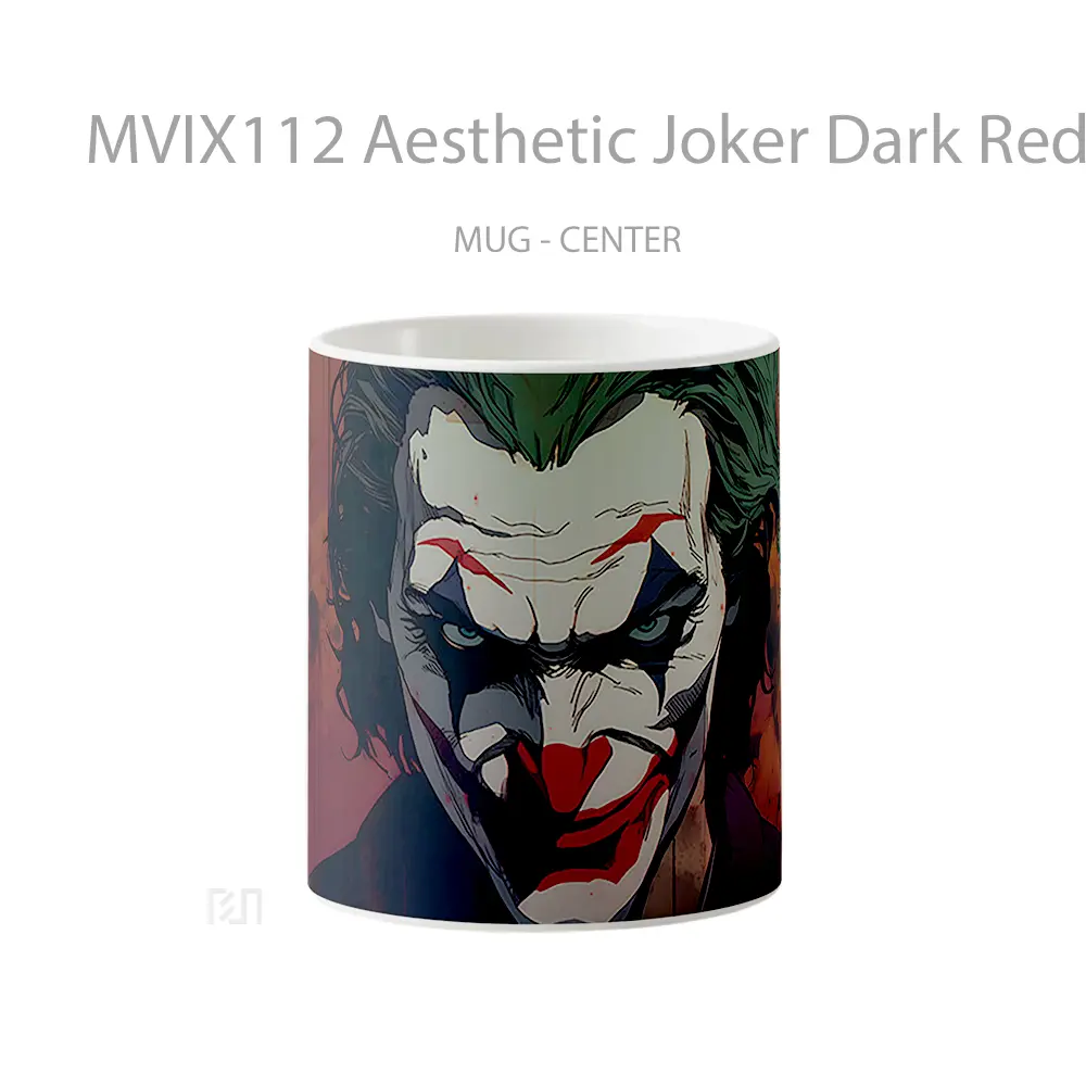 Mug Aesthetic Joker Dark Red Koleksi Mug Film dan Komik