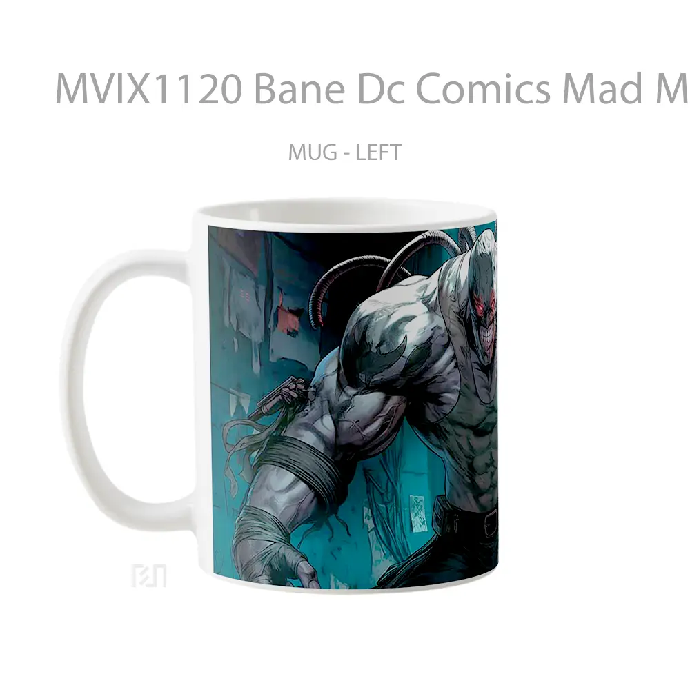 Mug Bane Dc Comics Mad Muscles Hadiah Spesial Fans Superhero - All-side / Desain