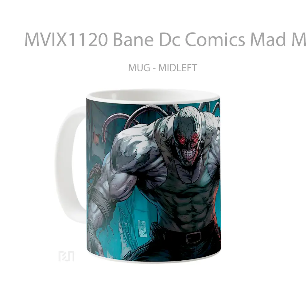 Mug Bane Dc Comics Mad Muscles Hadiah Spesial Fans Superhero - All-side / Desain