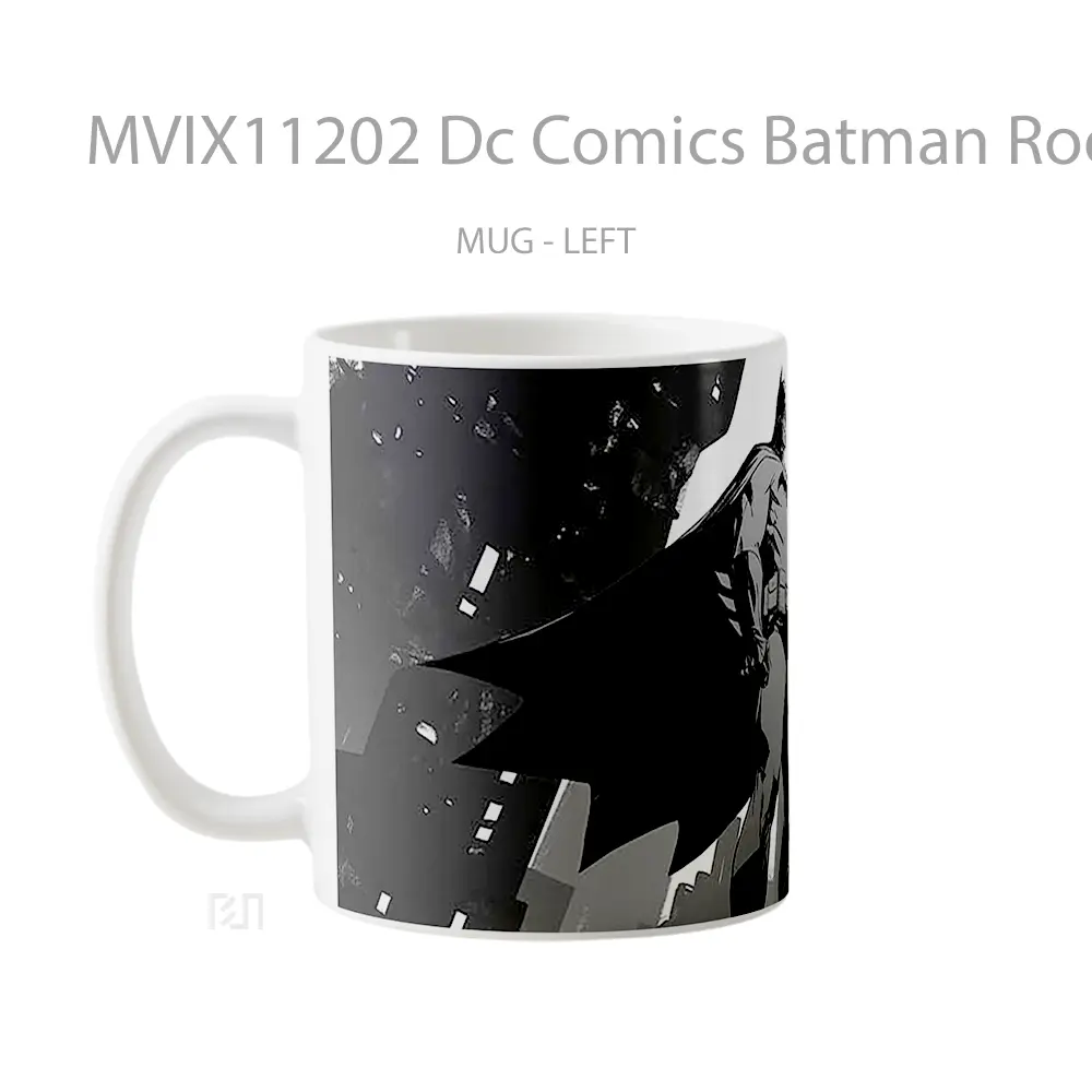 Mug Dc Comics Batman Rooftop Hadiah Spesial Fans Superhero - All-side / Desain
