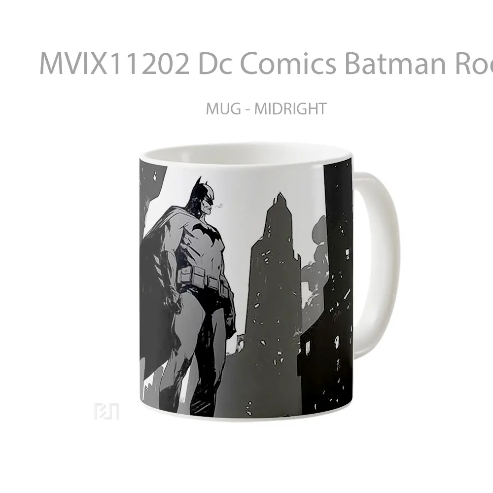 Mug Dc Comics Batman Rooftop Hadiah Spesial Fans Superhero - All-side / Desain