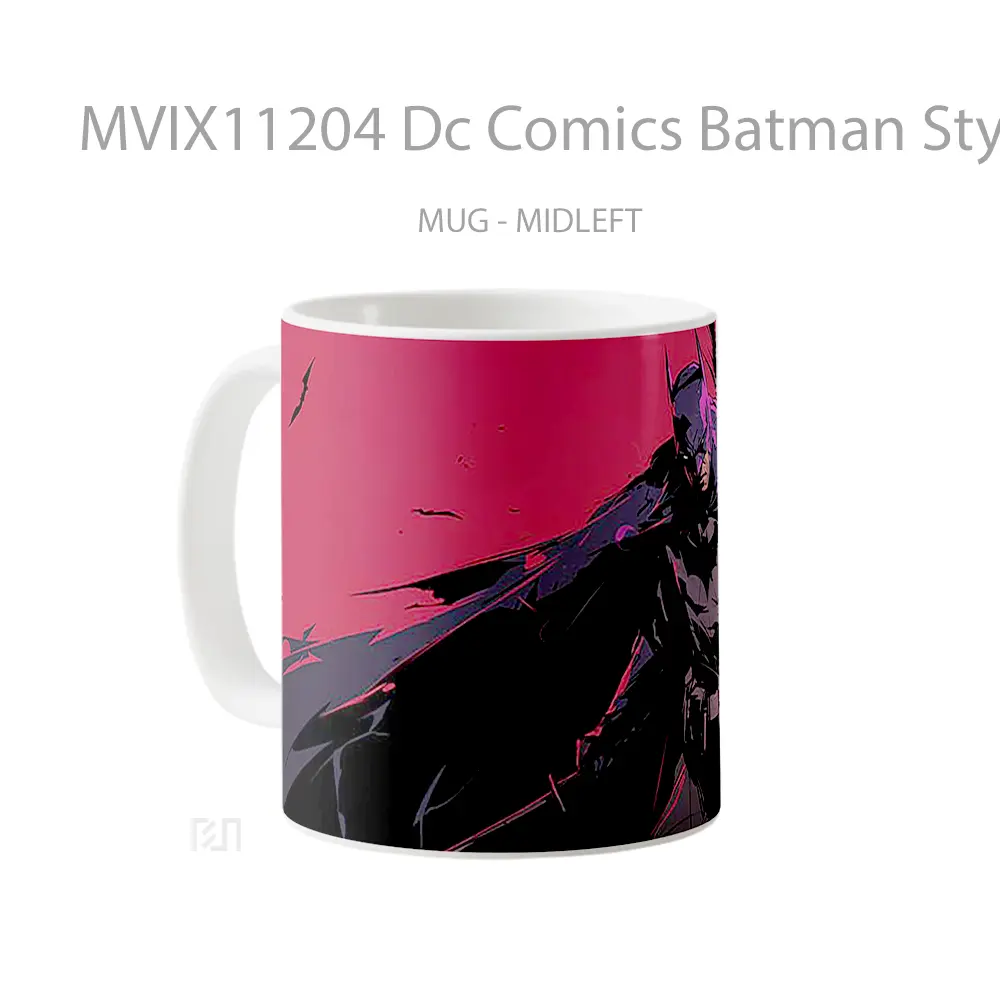 Mug Dc Comics Batman Stylized Art Merchandise Karakter Ikonik - All-side / Desain