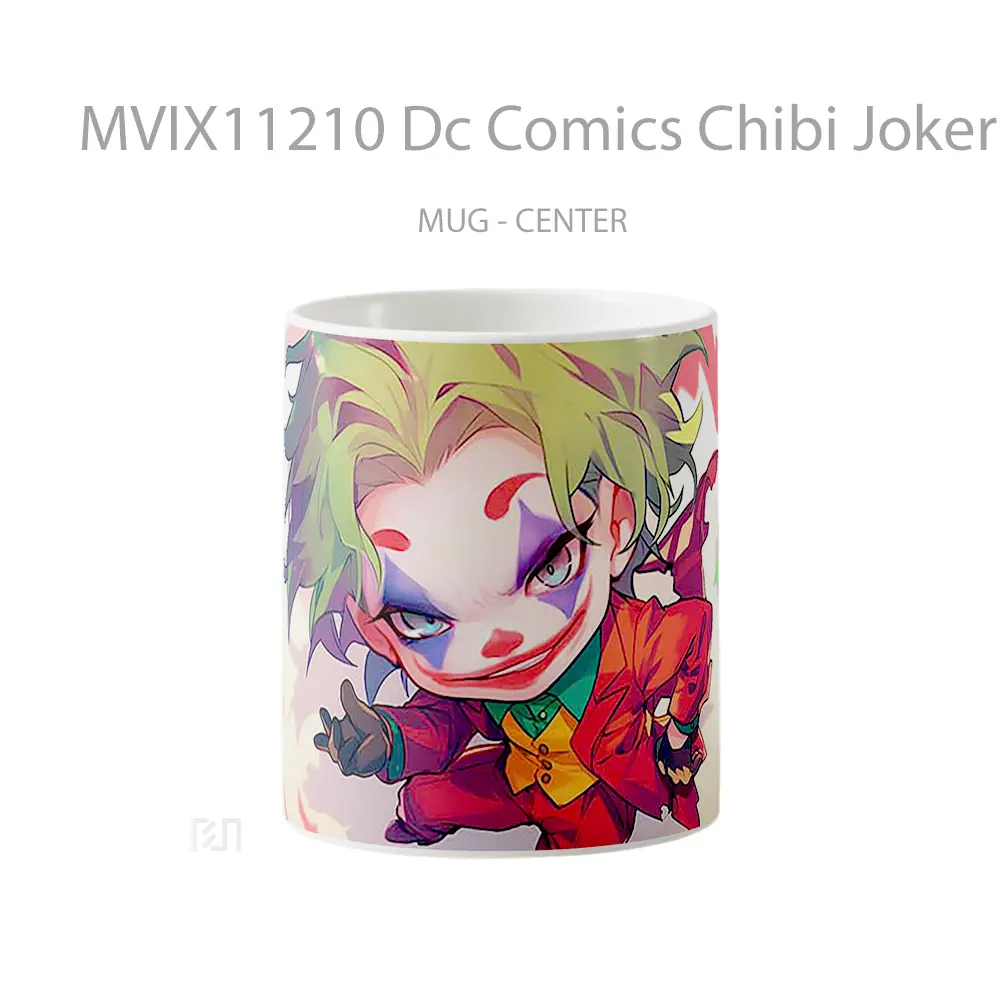 Mug Dc Comics Chibi Joker Confetti Chaos Hadiah Spesial Fans Superhero