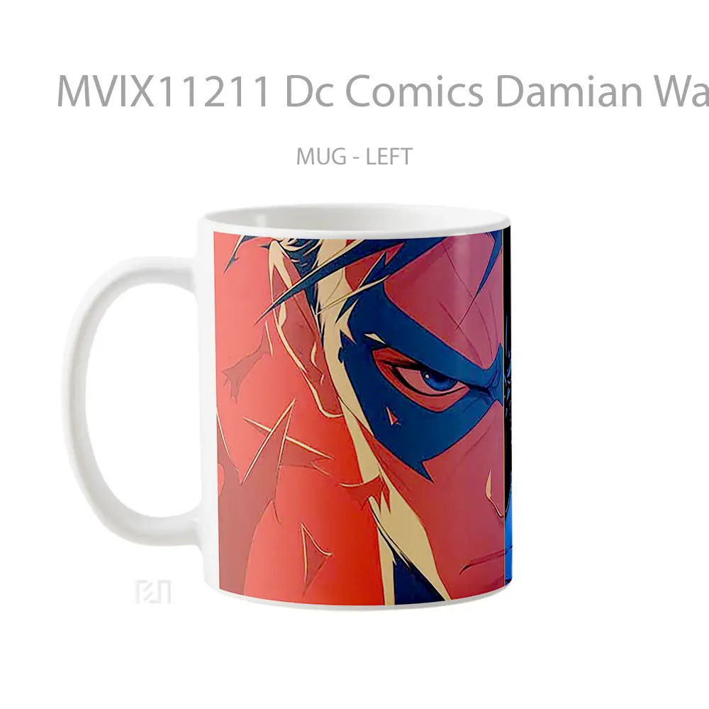Mug Dc Comics Damian Wayne Robin Batman Split Hadiah Spesial Fans Superhero - All-side / Desain