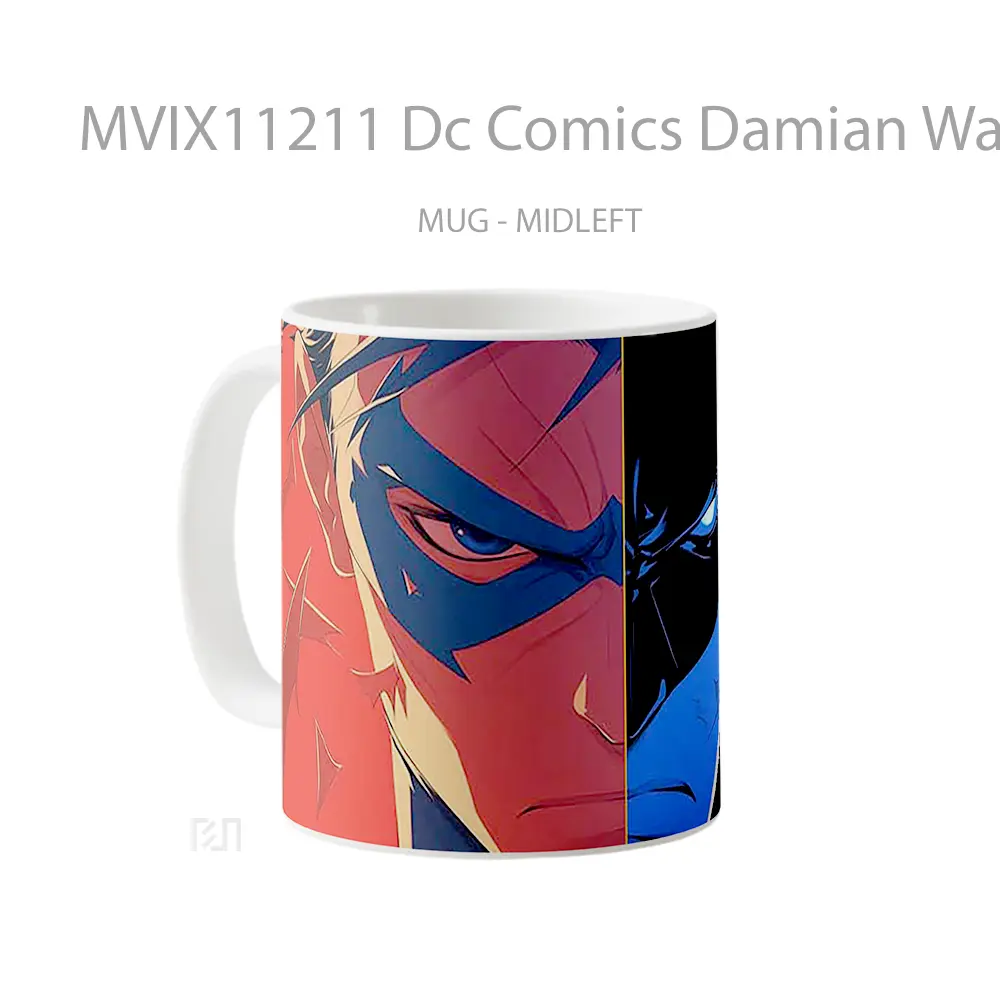 Mug Dc Comics Damian Wayne Robin Batman Split Hadiah Spesial Fans Superhero - All-side / Desain