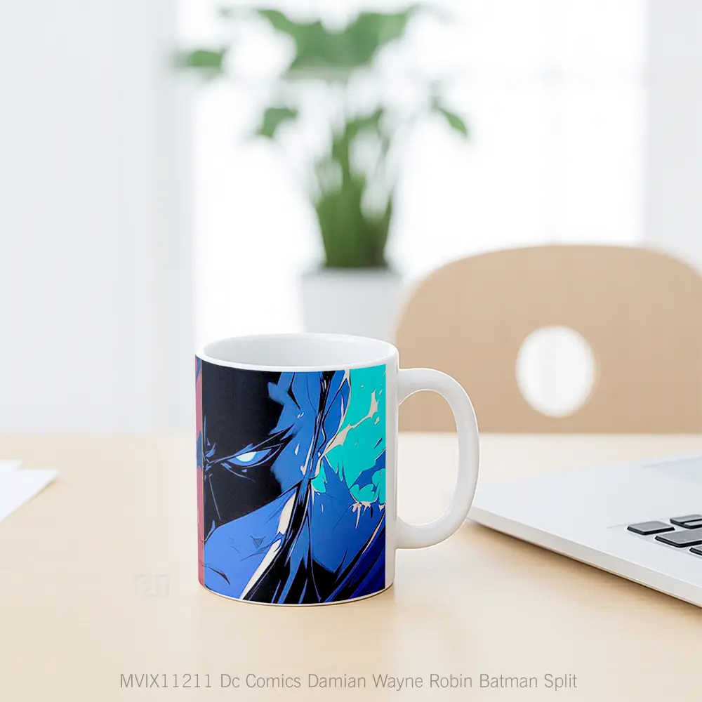 Mug Dc Comics Damian Wayne Robin Batman Split Hadiah Spesial Fans Superhero - All-side / Desain