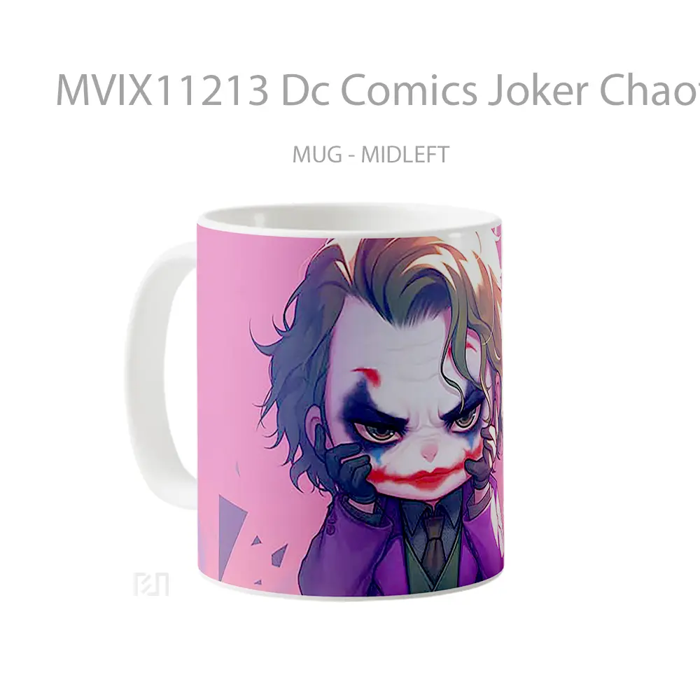 Mug Dc Comics Joker Chaotic Grin Koleksi Mug Film dan Komik - All-side / Desain