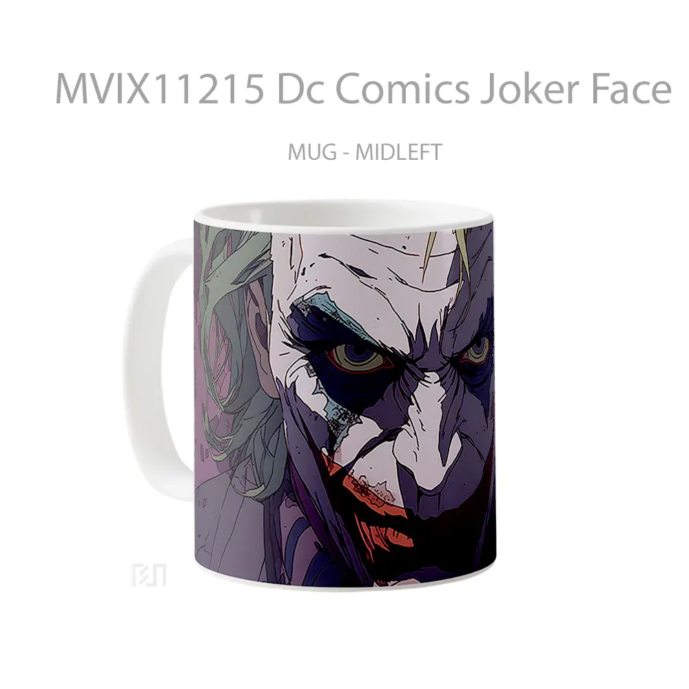 Mug Dc Comics Joker Face Gelas Keramik Koleksi Superhero - All-side / Desain