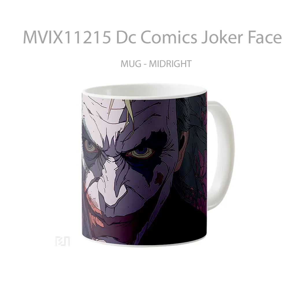 Mug Dc Comics Joker Face Gelas Keramik Koleksi Superhero - All-side / Desain