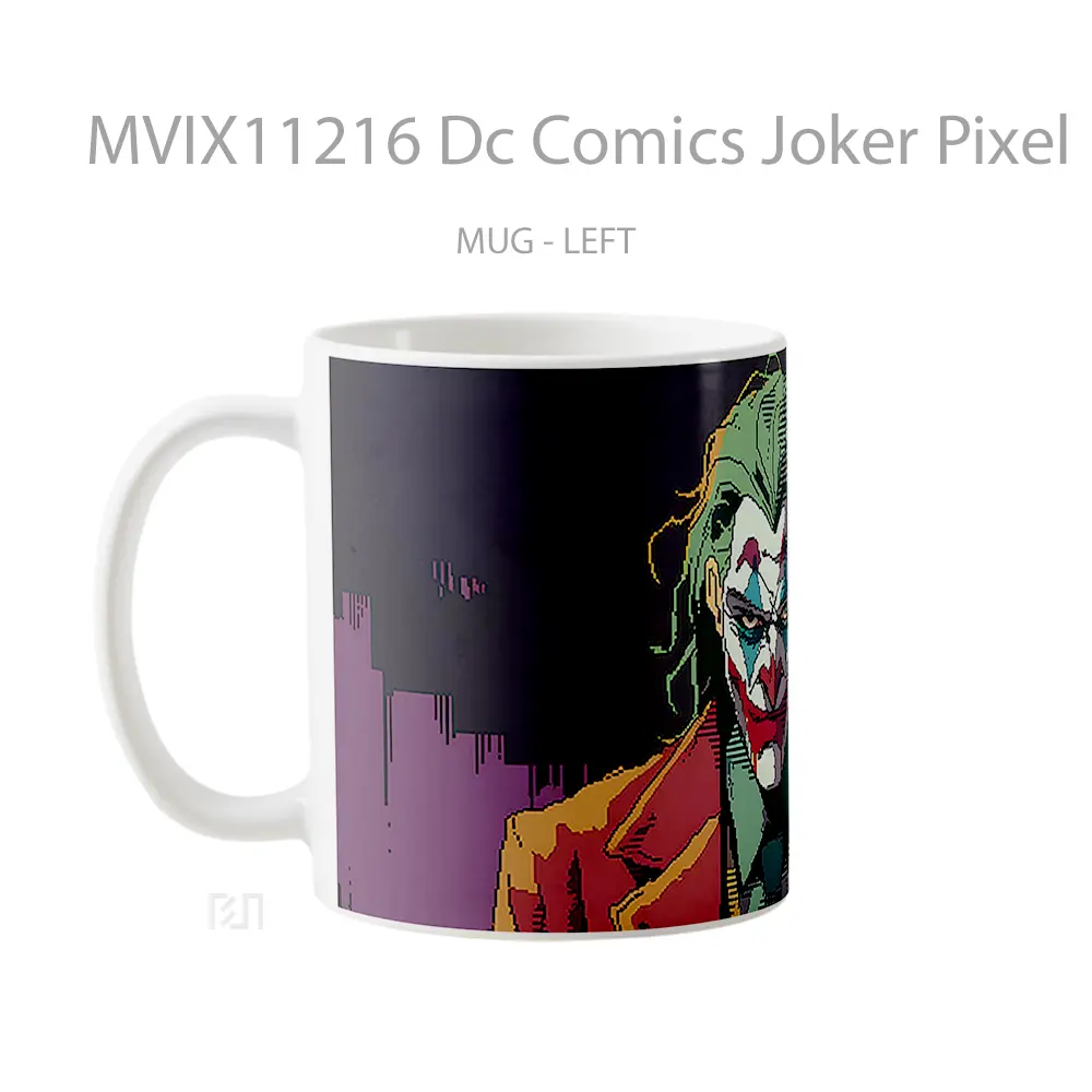 Mug Dc Comics Joker Pixel Koleksi Mug Film dan Komik - All-side / Desain