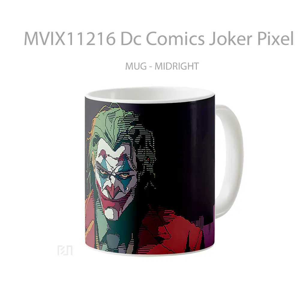 Mug Dc Comics Joker Pixel Koleksi Mug Film dan Komik - All-side / Desain