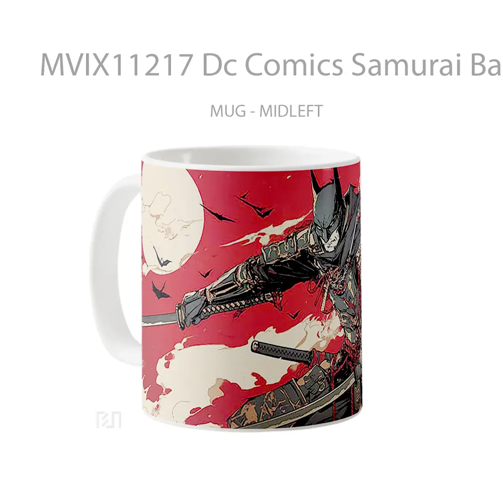 Mug Dc Comics Samurai Batman Shadow Strike Hadiah Spesial Fans Superhero - All-side / Desain