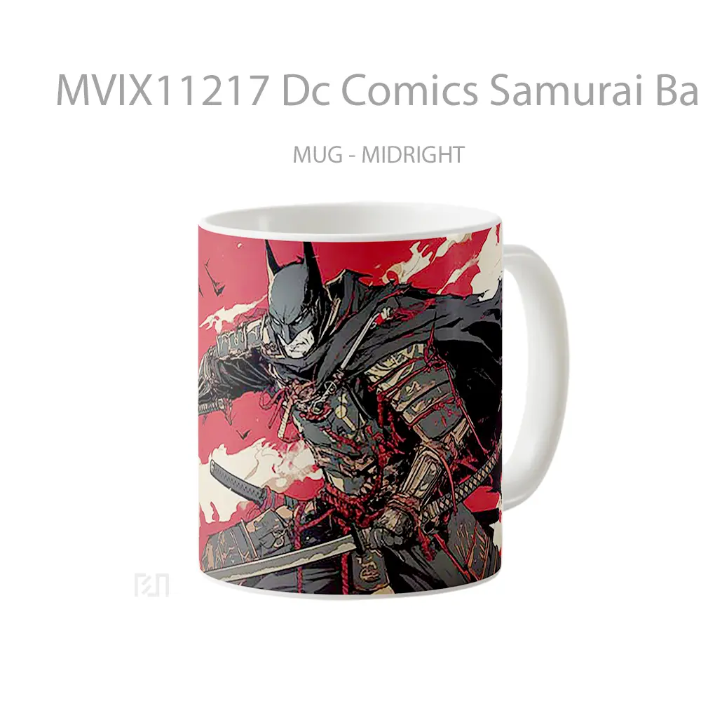 Mug Dc Comics Samurai Batman Shadow Strike Hadiah Spesial Fans Superhero - All-side / Desain