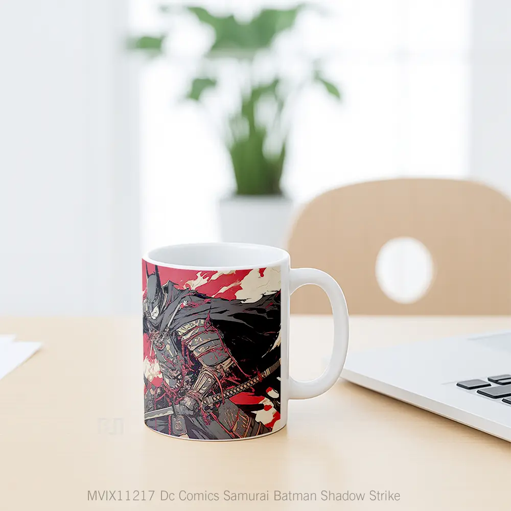 Mug Dc Comics Samurai Batman Shadow Strike Hadiah Spesial Fans Superhero - All-side / Desain