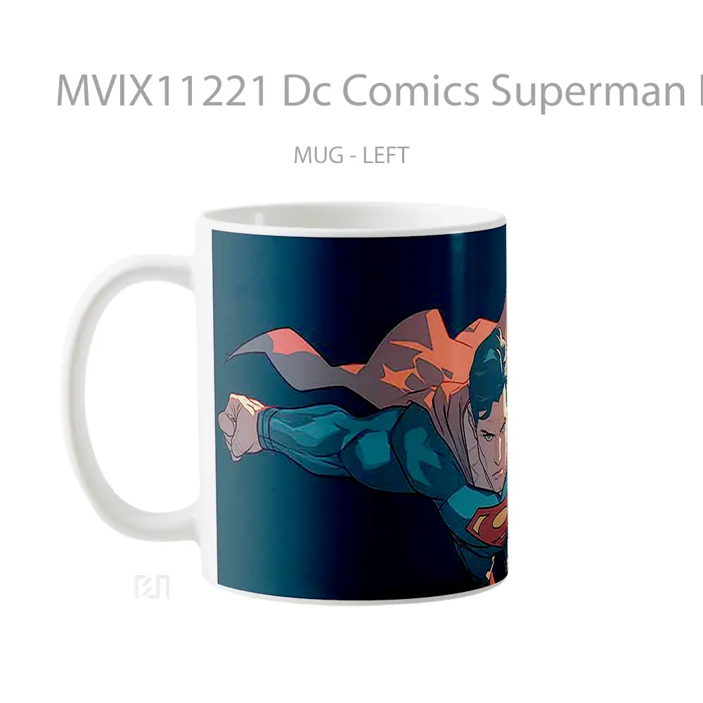 Mug Dc Comics Superman Flying Straight Ahead Hadiah Spesial Fans Superhero - All-side / Desain