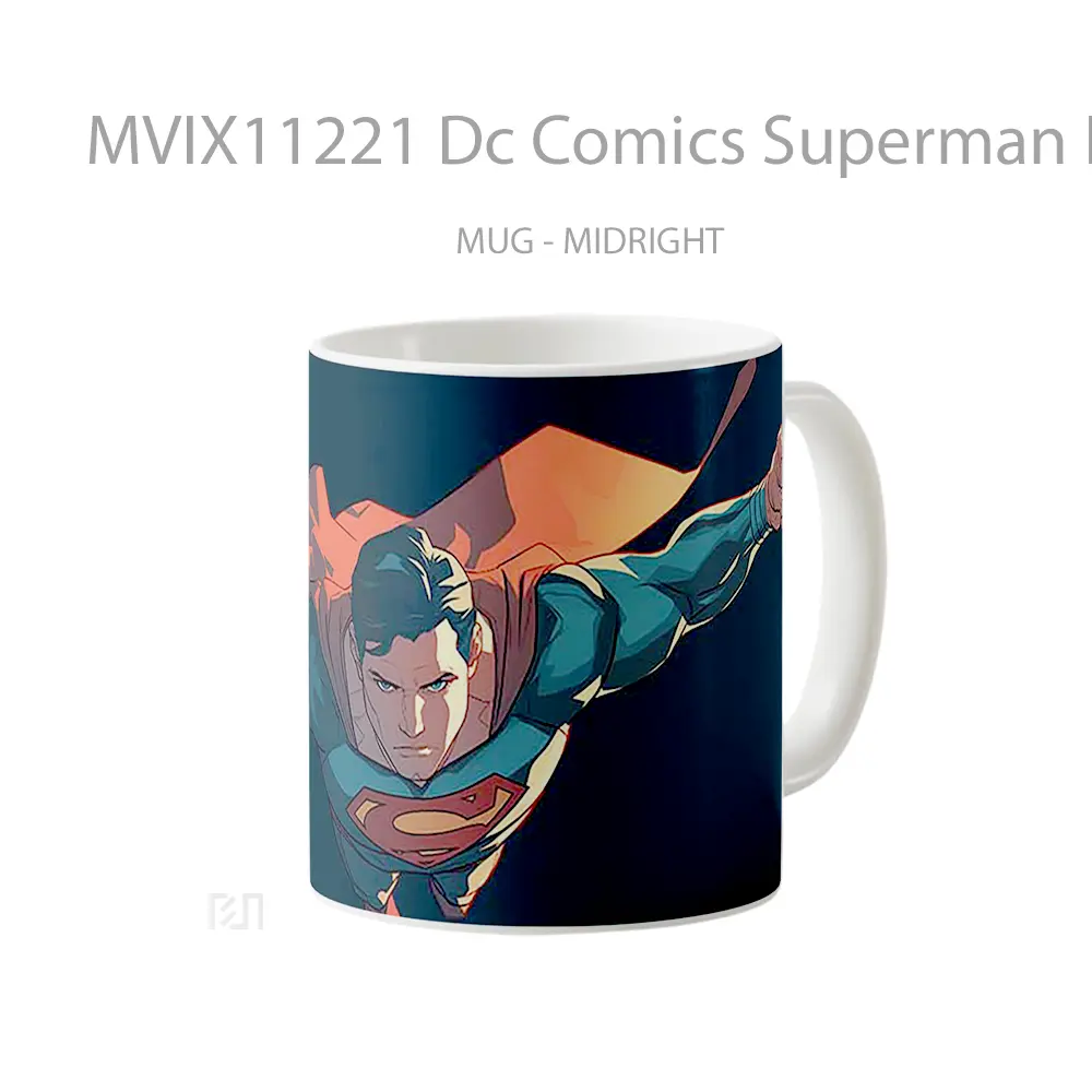 Mug Dc Comics Superman Flying Straight Ahead Hadiah Spesial Fans Superhero - All-side / Desain