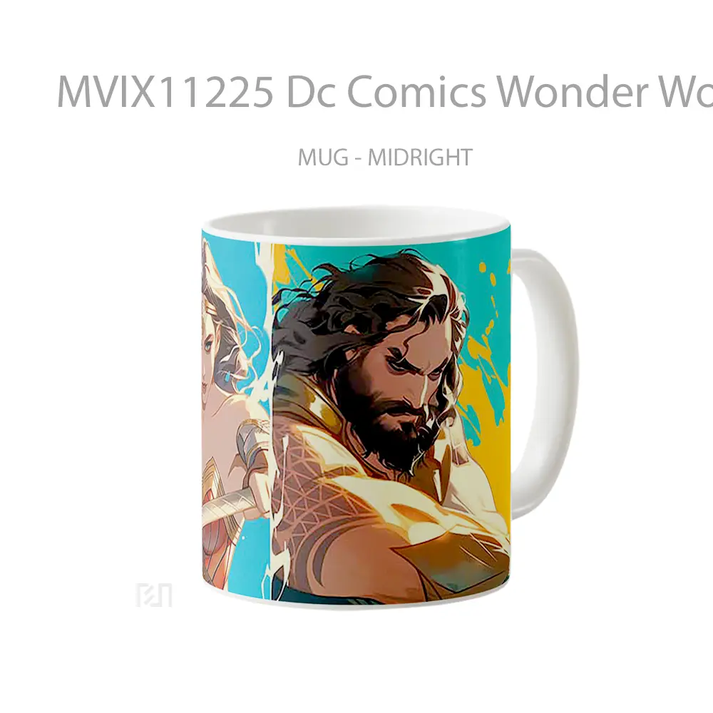 Mug Dc Comics Wonder Woman Aquaman Merchandise Karakter Ikonik - All-side / Desain