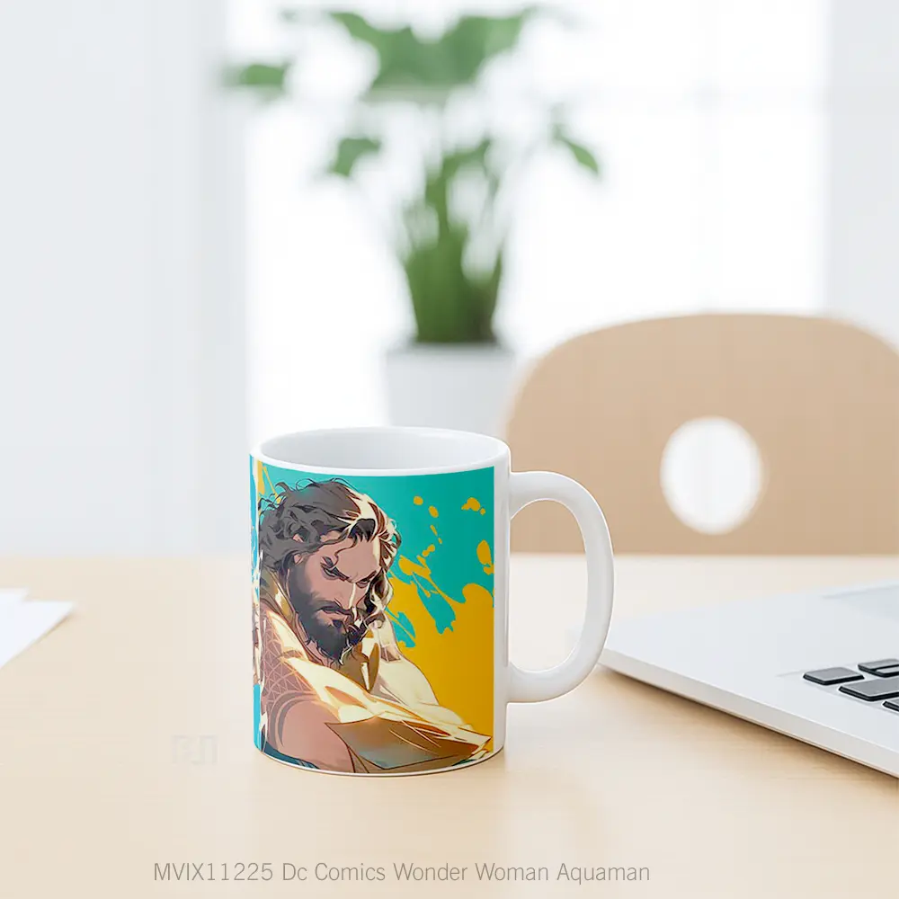 Mug Dc Comics Wonder Woman Aquaman Merchandise Karakter Ikonik - All-side / Desain