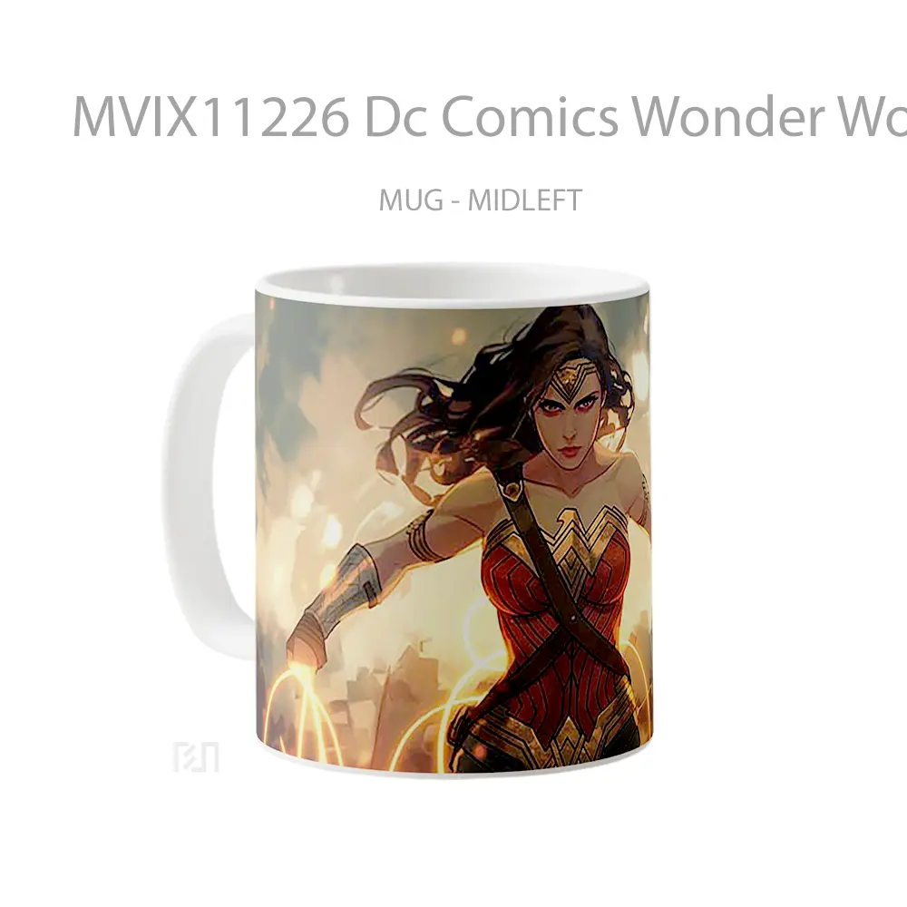 Mug Dc Comics Wonder Woman Golden Armor 1 Koleksi Mug Film dan Komik - All-side / Desain