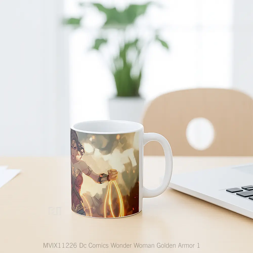 Mug Dc Comics Wonder Woman Golden Armor 1 Koleksi Mug Film dan Komik - All-side / Desain