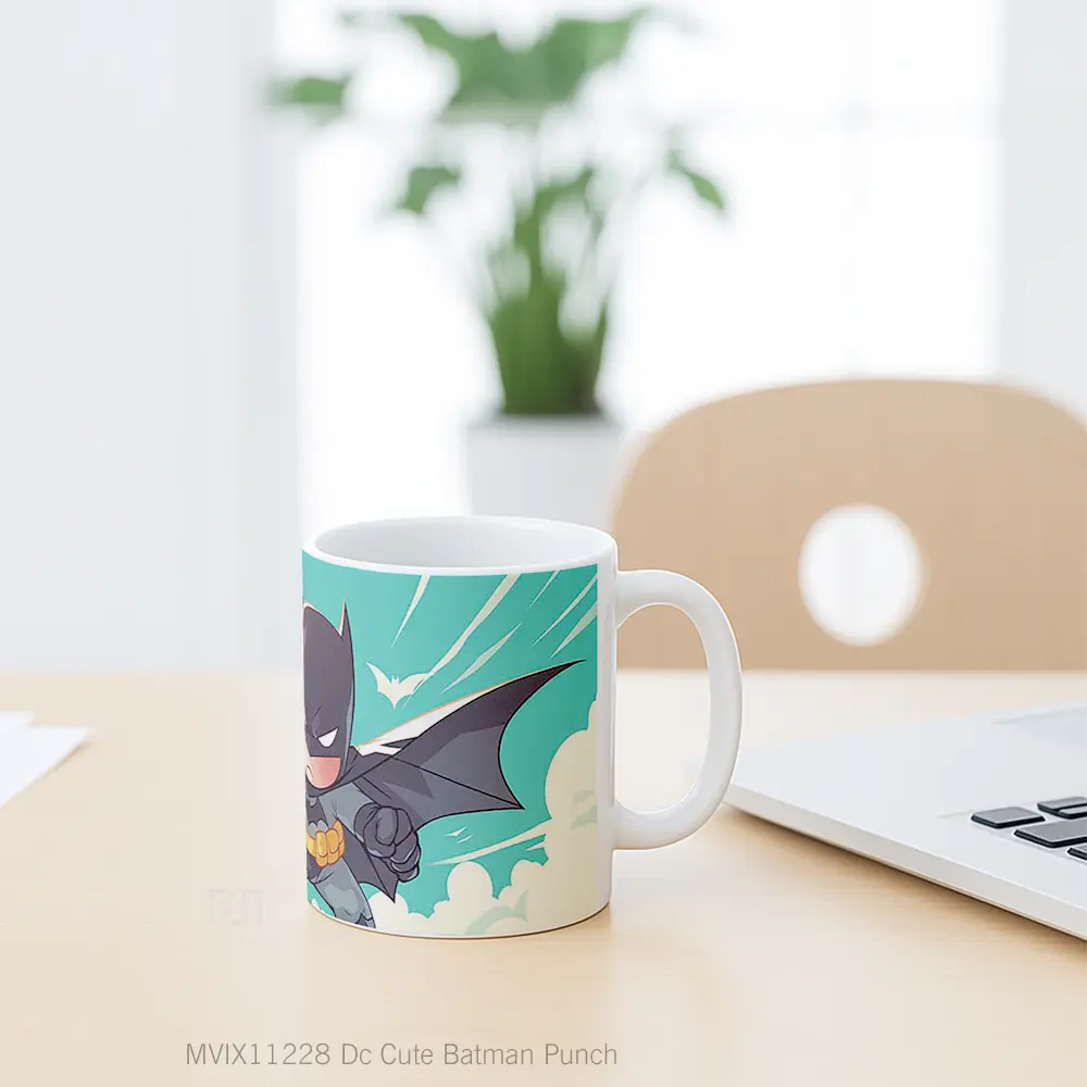 Mug Dc Cute Batman Punch Gelas Keramik Koleksi Superhero - All-side / Desain