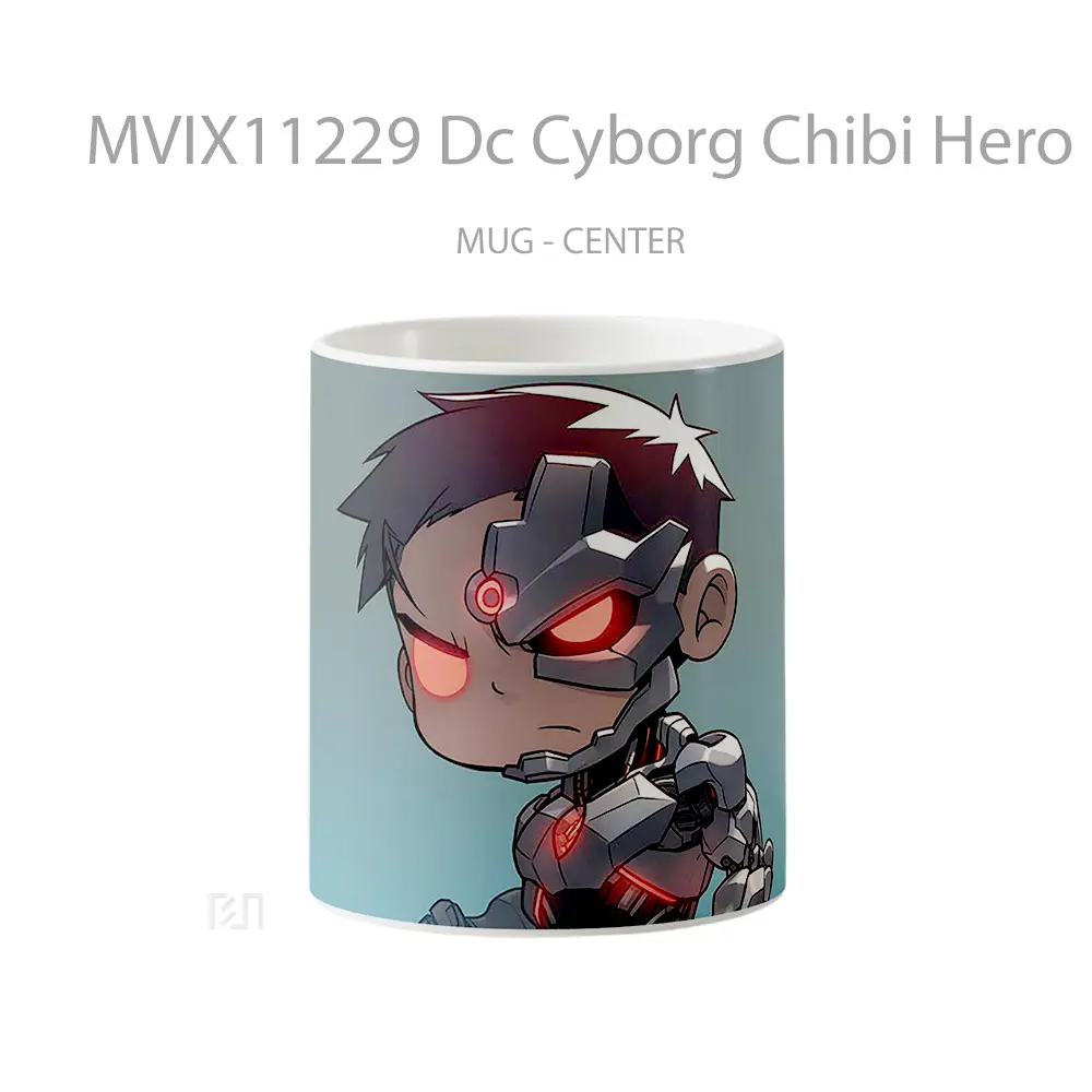 Mug Dc Cyborg Chibi Hero Mug Anime Populer Koleksi Spesial