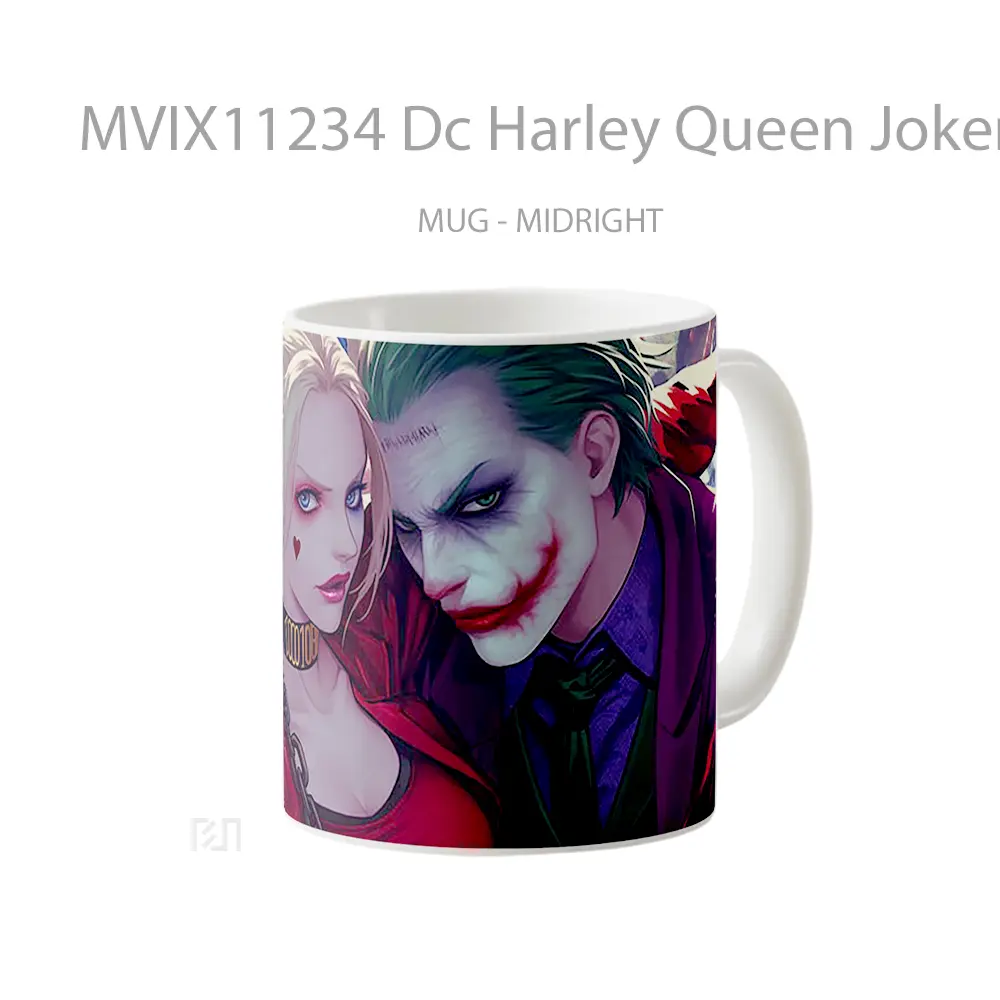 Mug Dc Harley Queen Joker Hadiah Spesial Fans Superhero - All-side / Desain