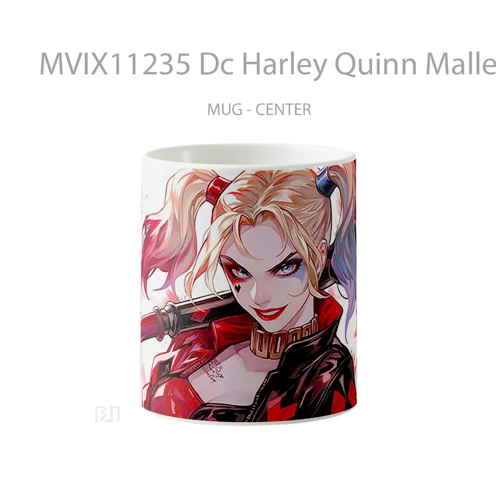 Mug Dc Harley Quinn Mallet Smile Gelas Keramik Koleksi Superhero
