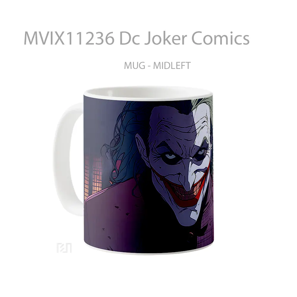 Mug Dc Joker Comics Merchandise Karakter Ikonik - All-side / Desain