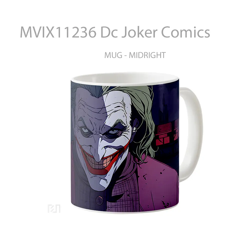 Mug Dc Joker Comics Merchandise Karakter Ikonik - All-side / Desain