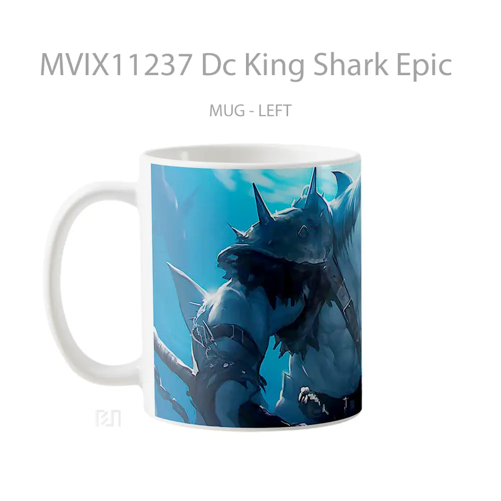 Mug Dc King Shark Epic Gelas Keramik Koleksi Superhero - All-side / Desain