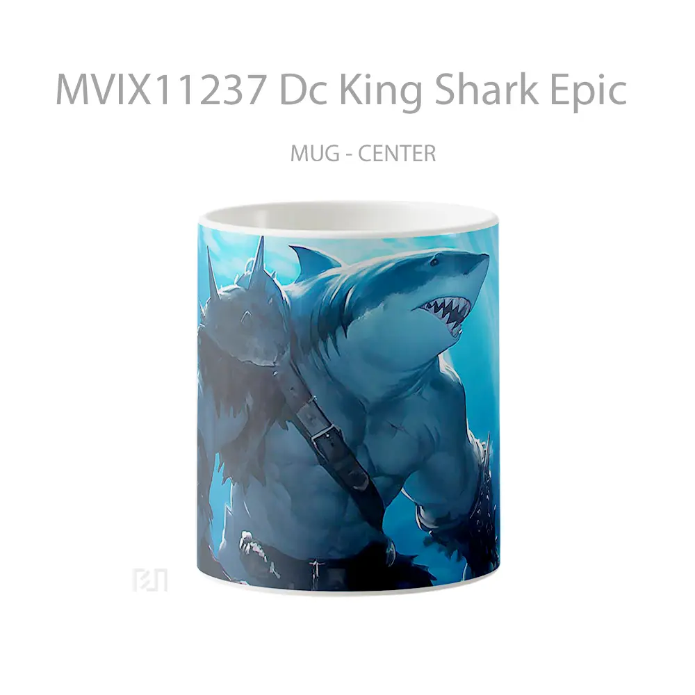 Mug Dc King Shark Epic Gelas Keramik Koleksi Superhero