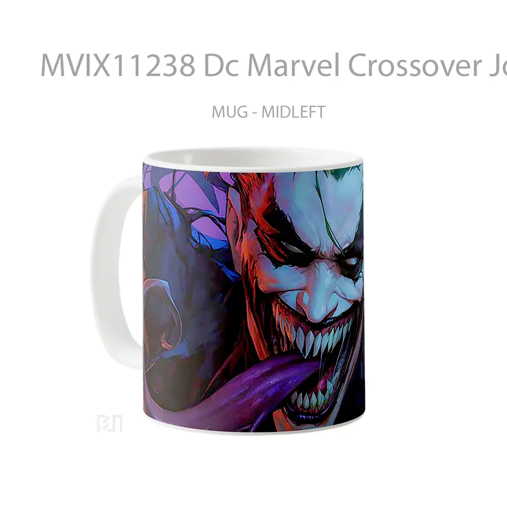 Mug Dc Marvel Crossover Joker Venom Fusion Koleksi Mug Film dan Komik - All-side / Desain
