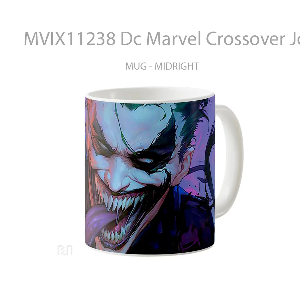 Mug Dc Marvel Crossover Joker Venom Fusion Koleksi Mug Film dan Komik - All-side / Desain