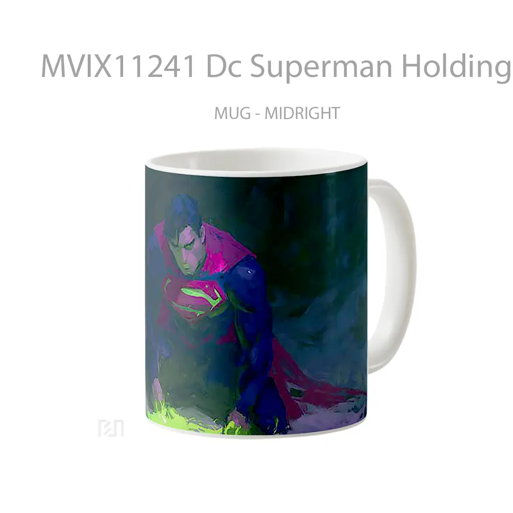 Mug Dc Superman Holding Kryptonite Exhausted Gelas Keramik Koleksi Superhero - All-side / Desain