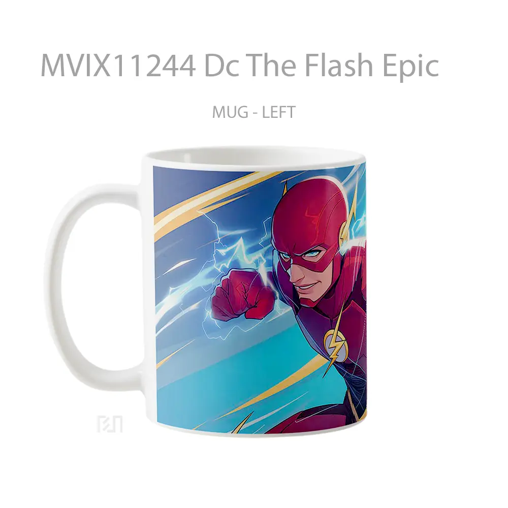 Mug Dc The Flash Epic Gelas Keramik Koleksi Superhero - All-side / Desain