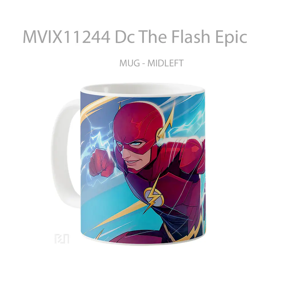 Mug Dc The Flash Epic Gelas Keramik Koleksi Superhero - All-side / Desain