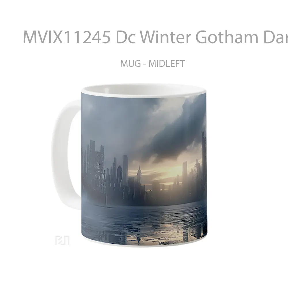 Mug Dc Winter Gotham Dark Koleksi Mug Film dan Komik - All-side / Desain