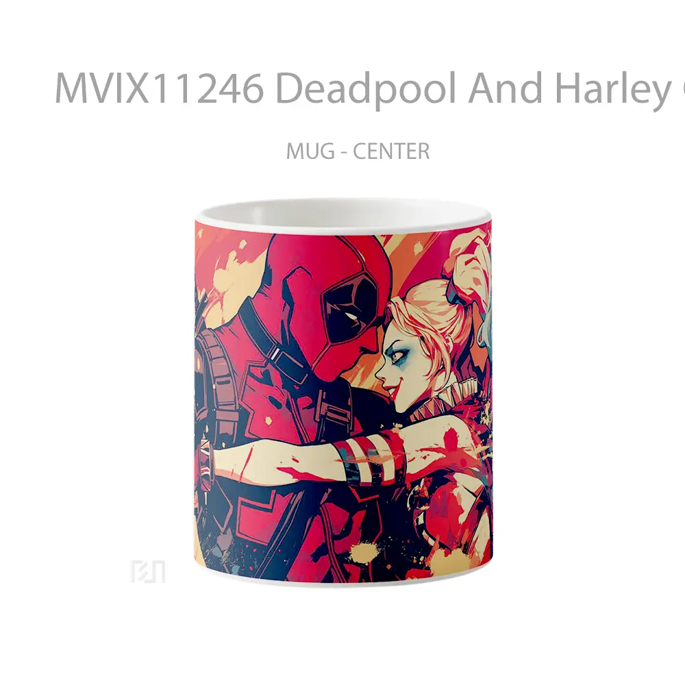 Mug Deadpool And Harley Quinn Koleksi Mug Limited Edition